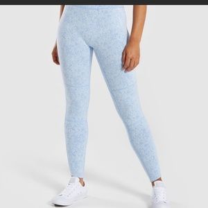 Gymshark Fleur light blue leggings